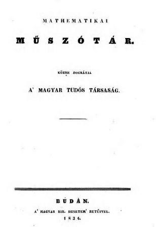 Mathematikai Műszótár