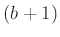 $ (b+1)$