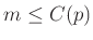 $ m\leq C(p)$