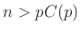 $ n>pC(p)$