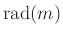 $ \operatorname{rad}(m)$