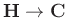 $ \textbf{H}\to\mathbf{C}$