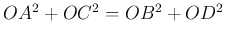 $ OA^2+OC^2=OB^2+OD^2$