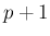 $ p+1$