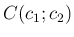 $ C(c_1;c_2)$