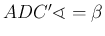 $ ADC'\sphericalangle=\beta$
