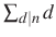 $ \sum_{d\mid n}d$