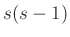 $ s(s-1)$