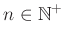 $ n\in \mathbb{N}^+$