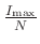 $ \frac{I_{\mathrm{max}}}{N}$