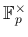 $ \mathbb{F}_p^\times$