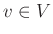 $ v\in V$