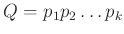 $ Q=p_1p_2\dots p_k$