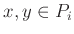 $ x,y\in P_i$