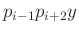 $ p_{i-1}p_{i+2}y$