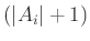 $ (\vert A_i\vert+1)$
