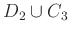 $ D_2\cup C_3$