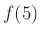 $ f(5)$