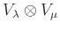 $ V_{\lambda} \otimes V_{\mu}$