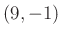 $ (9,-1)$