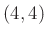 $ (4,4)$