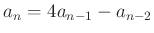 $ a_{n}=4a_{n-1}-a_{n-2}$