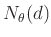 $ N_\theta(d)$