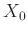 $ X_0$