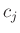$ c_j$