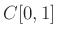 $ C[0,1]$