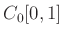 $ C_0[0,1]$