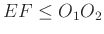$ EF\le O_1O_2$