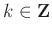 $ k\in\mathbf{Z}$