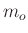 $ m_{o}$