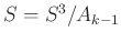 $ S = S^3 / A_{k-1}$