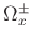 $ \Omega_x^{\pm}$