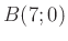 $ B(7;0)$