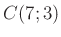 $ C(7;3)$