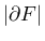 $ \vert\partial F\vert$