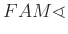 $ FAM\sphericalangle $