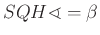 $ SQH\sphericalangle =\beta $