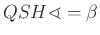 $ QSH\sphericalangle =\beta $