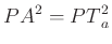 $ {PA}^2={PT}_a^2$