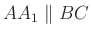 $ AA_1\parallel BC$