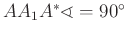 $ AA_1A^*\sphericalangle =90^{\circ}$