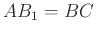 $ AB_1=BC$