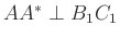 $ AA^*\perp B_1C_1$
