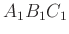 $ A_1B_1C_1$