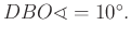 $ DBO\sphericalangle =10^{\circ}.$