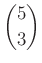 $ \binom{5}{3}$